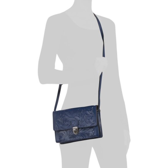 PATRICIA NASH Leather Laurentina Multi-compartment Crossbody - Picture 4 of 4